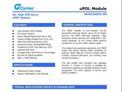 電源模塊MUN24AD03-SM乾坤代理——新世技術